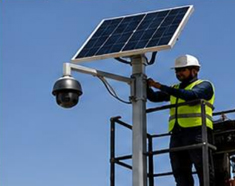 Installation of Poles, Solar Panels,4